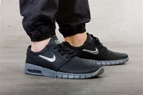 nike sb stefan janoski max schwarz blau|Nike stefan janoski max men's.